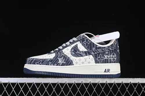 All categories Nk Air Force 1 Air Force series Nk Air Force 1 Low Air Force low-top Nike Air Force 1'07 Low LV joint white and blue Air Force 1 low-top casual sneakers YF9511-812